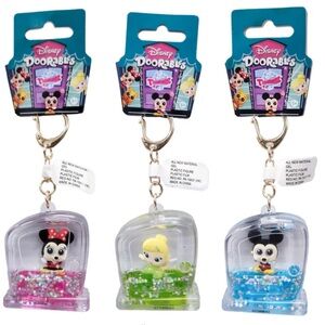 Disney Doorables Tsunameez Acrylic Figure Charm Keychains